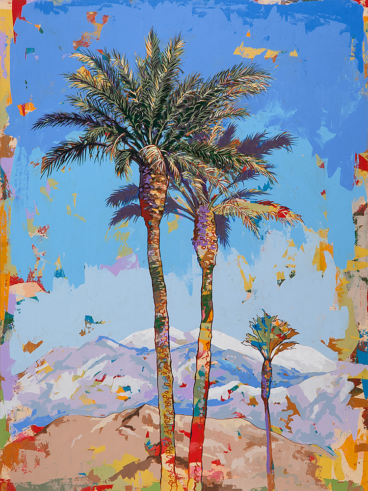 California Winter #3, painting by Los Angeles artist David Palmer, acrylic on canvas, art