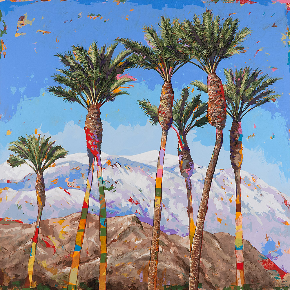 California Winter #4, painting by Los Angeles artist David Palmer, acrylic on canvas, art