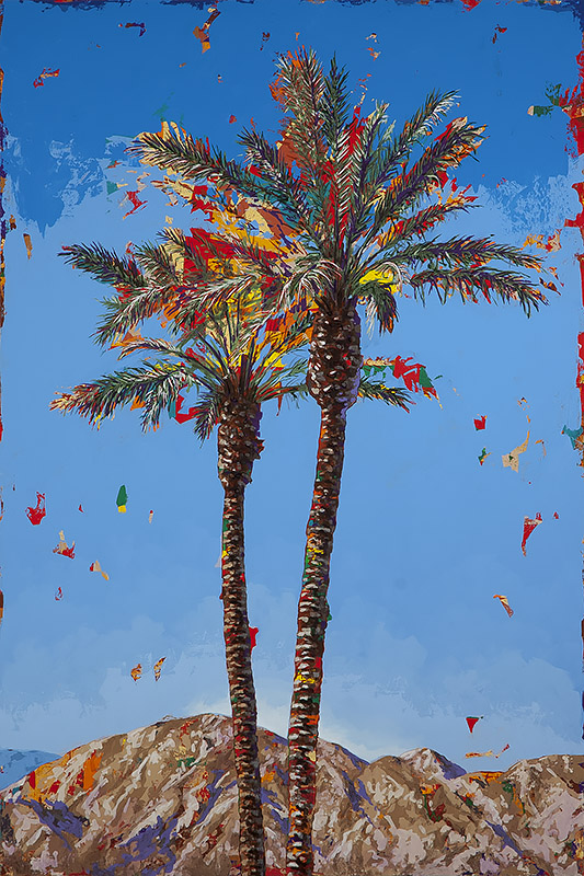 California Dreaming #2, painting by Los Angeles artist David Palmer, acrylic on canvas, art