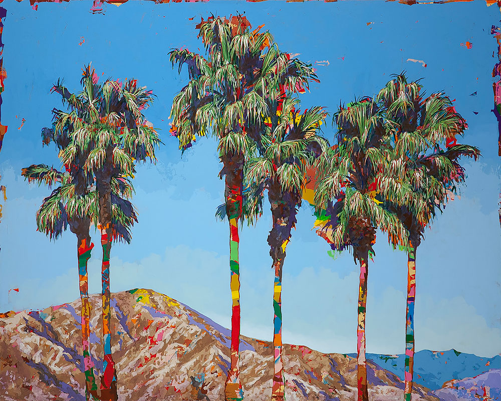 CaliforniaDreaming #4, painting by Los Angeles artist David Palmer, acrylic on canvas, art
