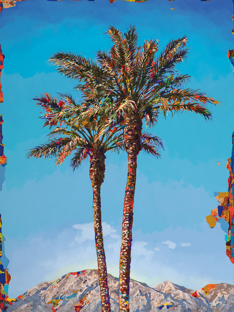 California Dreaming #6, painting by Los Angeles artist David Palmer, acrylic on canvas, art