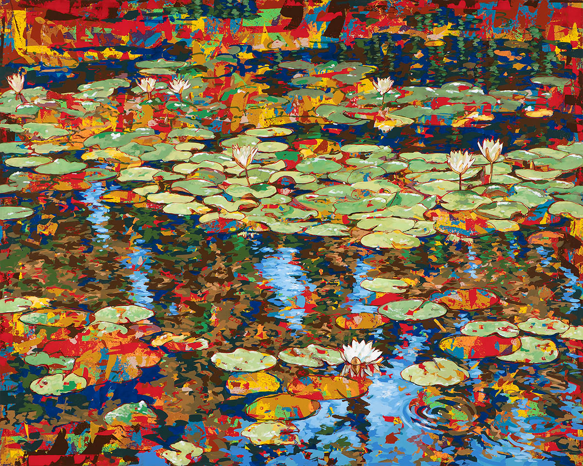 Show Me the Monet #25, painting by Los Angeles artist David Palmer, acrylic on canvas, art